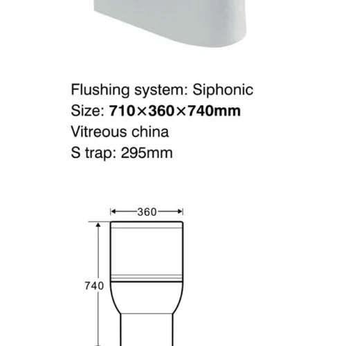 cUPC vortex toilet CL-12244A dimensions