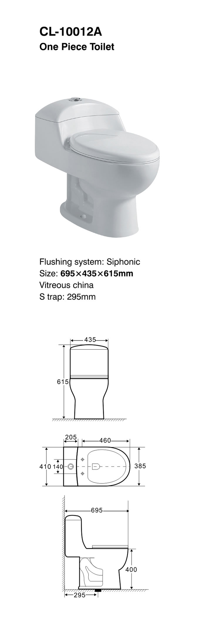 classic one piece toilet, China toilet supplier