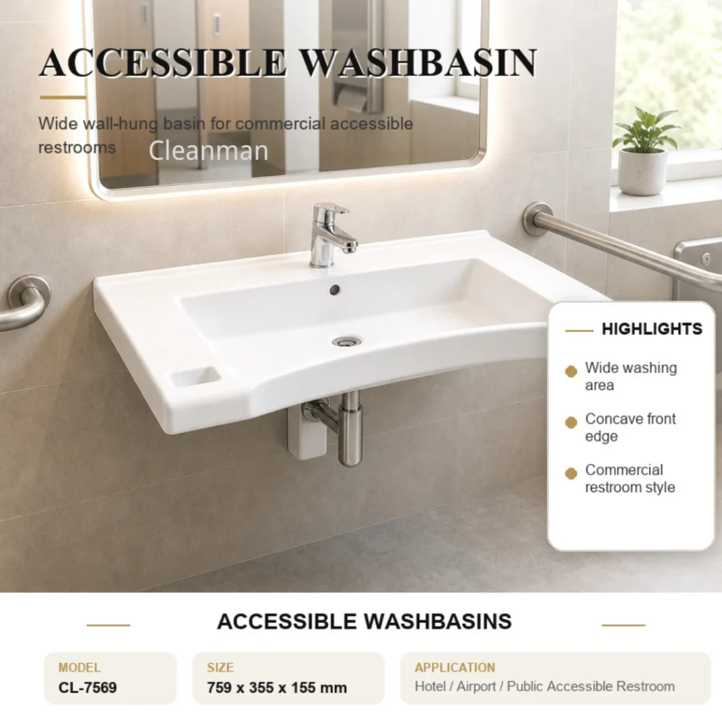Lavabo adaptado a la ADA