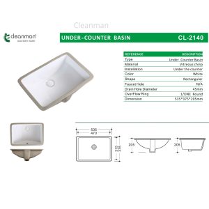 bathroom basin undermount