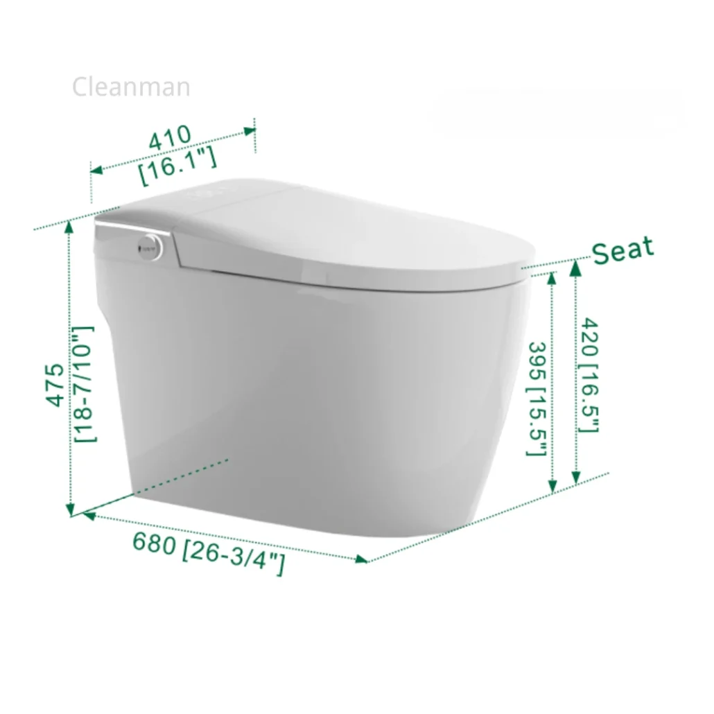 Full Features cUPC Smart Toilet CL-630-factory direct export