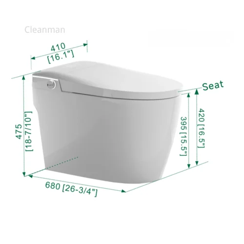 Full Features cUPC Smart Toilet CL-630-factory direct export