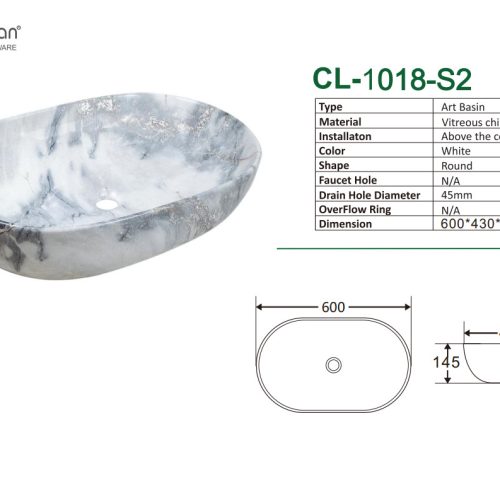 Lavabo Sleek CL-1018 par le fabricant Cleanman