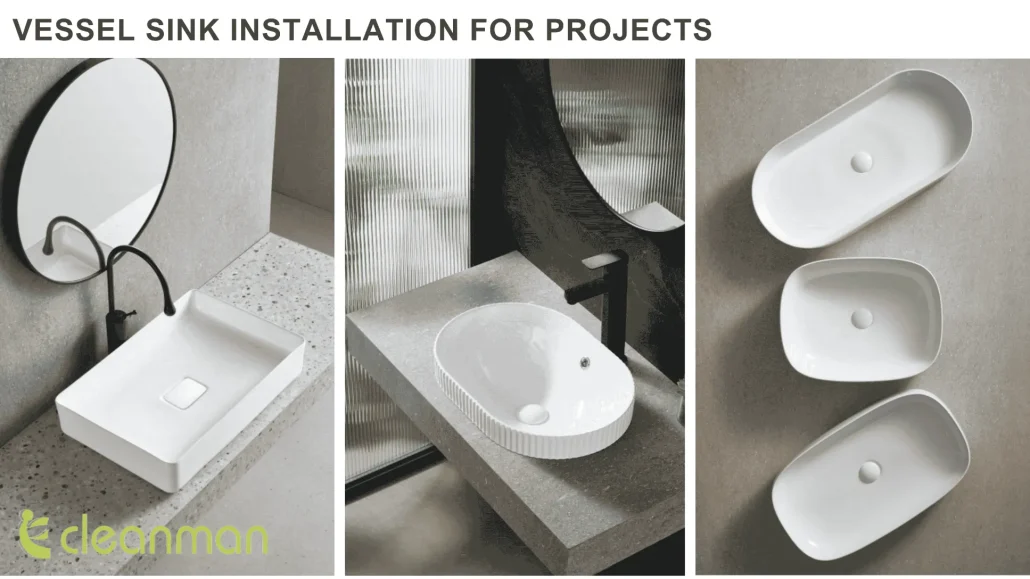 Vessel sink installation guide for commercial bathroom projects