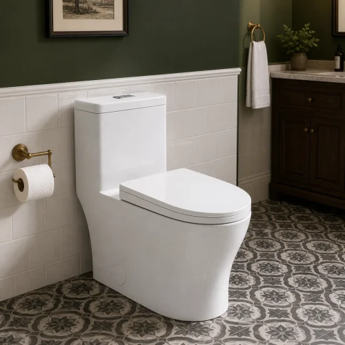 ADA vortex cUPC toilet CL-12376A bathroom scene