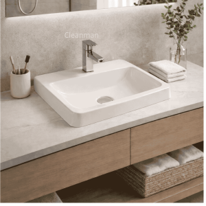 cUPC Lavabo Cerámico CL-1309 Semiencastrado 