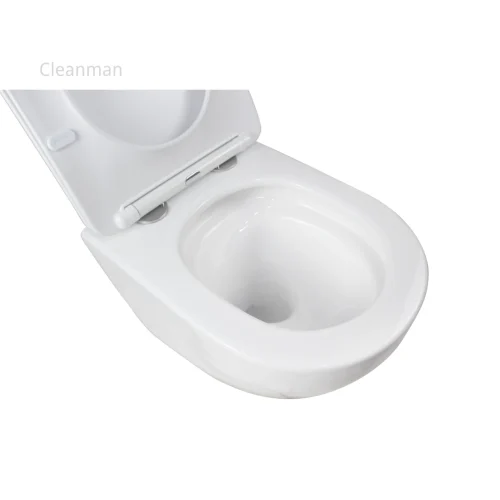 ce certified wall hung toilet factory CL-12374DSTF