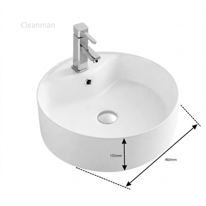 Round Small Bathroom Wash Basin CL-1033B |Factory Cleanman