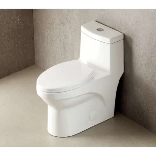 Alternative view of Eco-Friendly 1 Piece Dual Flush Toilet ADA  CL-12050A