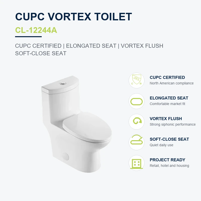 cUPC vortex toilet CL-12244A product infographic