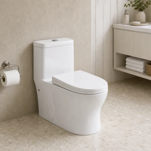 Modern style cUPC toilet CL-12355A bathroom scene