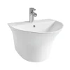 modern wall hung basin CL-7104 white background product image