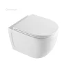 modern wall hung toilet front view CL-11057DT