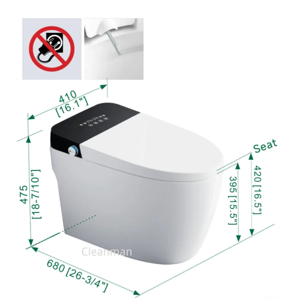non-electronic smart toilet CL-617 (1)