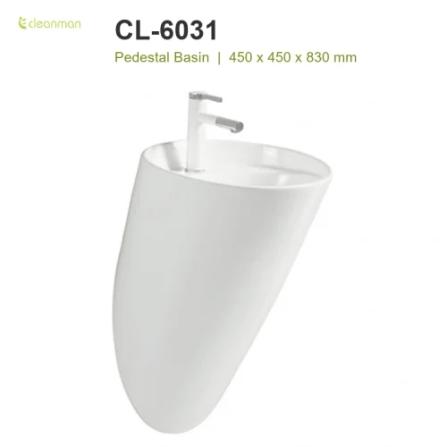 oval pedestal sink CL-6031 product information image