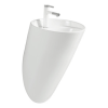 oval pedestal sink CL-6031 white background product image