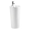 round pedestal sink CL-6020 white background product image