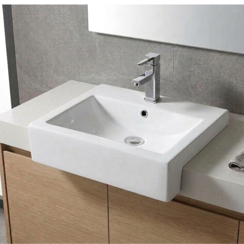 semi recessed wash basin factory China