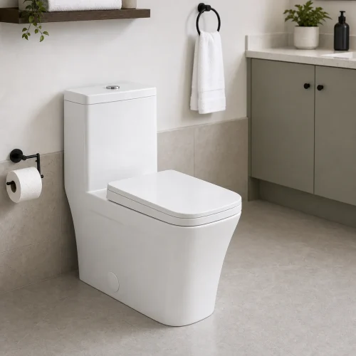 square cUPC toilet CL-12044A bathroom scene