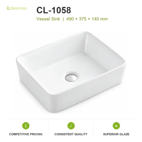 oval wash basin CL-1058 product information image