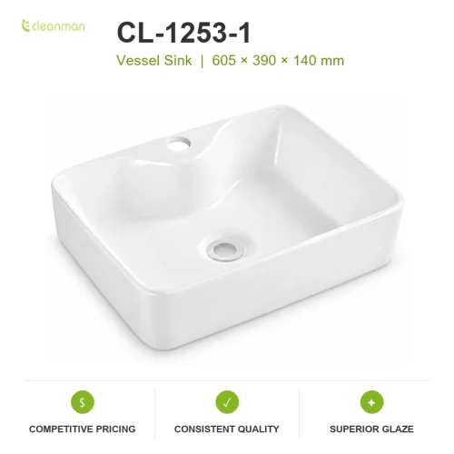 vessel sink vanity CL-1253-1 product information image
