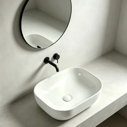 bathroom vessel sink CL-1269-1 bathroom vanity scene