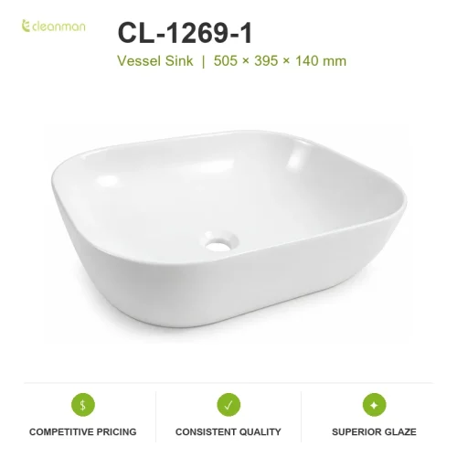 bathroom vessel sink CL-1269-1 product information image