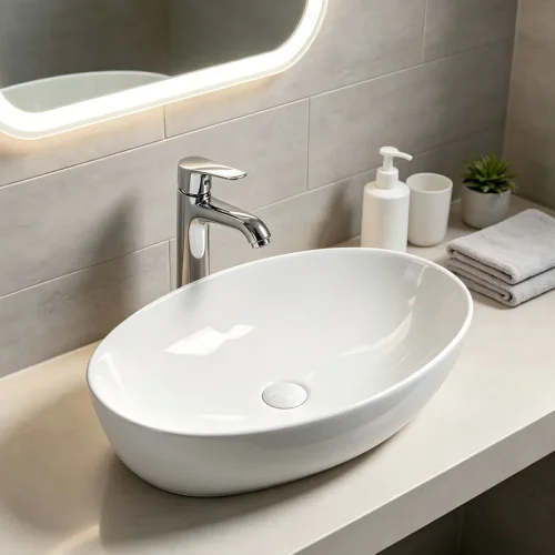 vessel sinks for bathrooms CL-1517 bathroom vanity scene