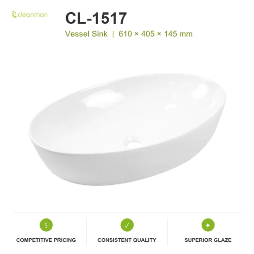 vessel sinks for bathrooms CL-1517 product information image