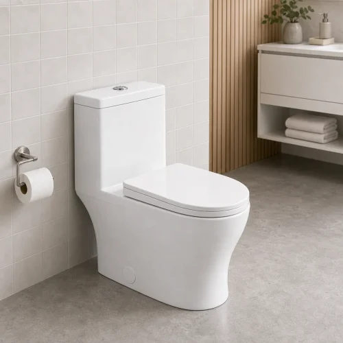 vortex cUPC one-piece toilet CL-12341A bathroom scene