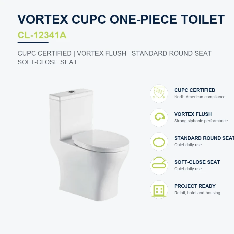 vortex cUPC one-piece toilet CL-12341A product infographic